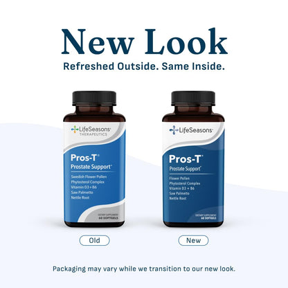Pros-T - Prostate Support Supplement - Saw Palmetto, Phytosterol, Zinc, Nettle, Vitamin D-3 & B6 - Promote Healthy Prostate Function & Normal Urinary Flow - Improve Tissue Integrity - 60 Softgels
