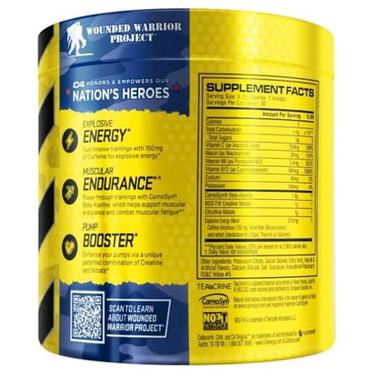 Cellucor C4 Original Pre Workout Powder Mango Foxtrot Sugar Free Preworkout