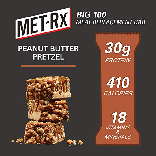 MET-Rx Big 100 Colossal Protein Bars, Great as Healthy Meal Replacement, Snack