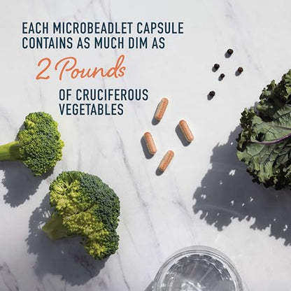 DIM Supplement 200 mg | Delayed-Release Microbeadlets | Hormone Balance for Women & Men