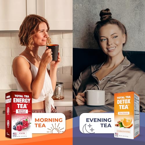 Total Tea SIimming Detox Tea Caffeine Free - 25 Day Detox Tea - Herbal Tea