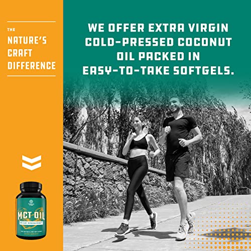 C8 MCT Coconut Oil Softgels - MCT Oil Keto Pills with Caprylic Acid Coconut Oil