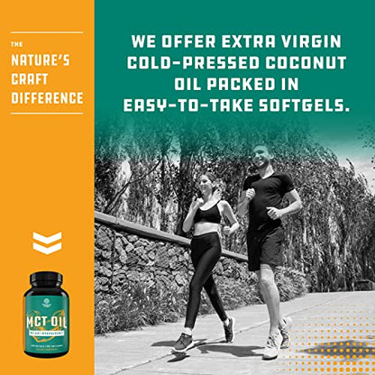C8 MCT Coconut Oil Softgels - MCT Oil Keto Pills with Caprylic Acid Coconut Oil