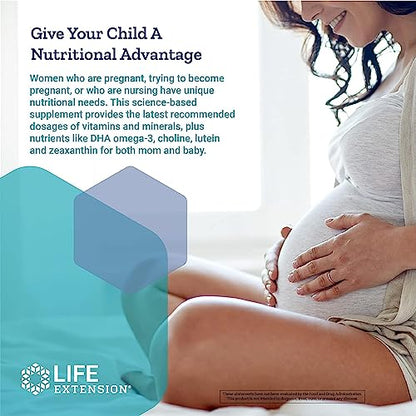 Life Extension Prenatal Advantage Supplement – Comprehensive Prenatal Vitamin for Pregnant Women