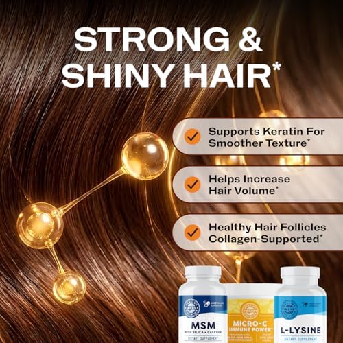 Vimergy Collagen Replenish Kit – Collagen Support Supplement with MSM, Lysine & Micro-C Immune Power™ (Vitamin C) – Supports Hair, Skin & Nails, Keratin & Elastin*