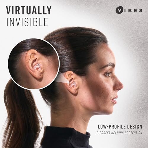 Vibes High Fidelity Ear Plugs - Invisible Earplugs for Music Concerts, Musicians