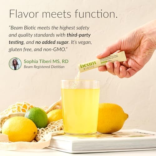 BEAM Biotic Bundle, Probiotics for Women – Gut Health & Digestive Health Powder with Pre, Pro & Postbiotics + Glutathione, Daily Probiotic Drink for Bloating Relief & Gut Balance
