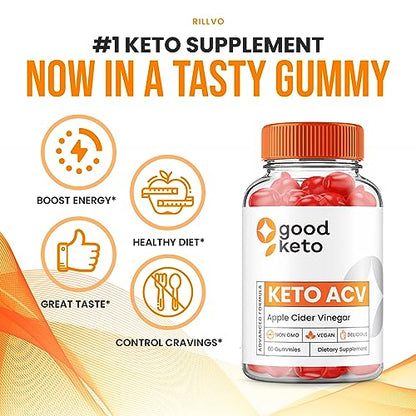 (5 Pack) Good Keto ACV Gummies - Official - Keto Good ACV Advanced Formula Plus