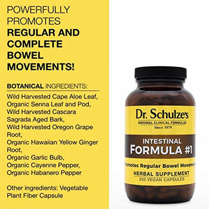 Dr. Schulze's Intestinal Formula #1 | All Natural Bowel Cleanse | Promotes Regular