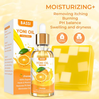 Yoni Soap & Yoni Oil & Feminine Wash Set for Women, Yoni Wash for Vaginal Ph Balance Remove