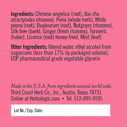 Herbalogic - Peacekeeper Liquid Herb Drops - Reduces PMS Related Mood Swings - Based