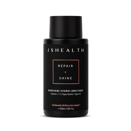 JSHealth Nourishing Conditioner - Vitamin-Enriched Deep Treatment for Dry, Colored Hair - With Keratin, Argan Oil, and Vitamins C & E | Sulfate-Free, Vegan, 350ml | Vegan Sulfate-Free Deep Conditioner for Dry, Color Treated Hair with Argan Oil, Vegan Kera