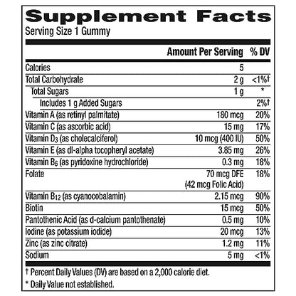 Centrum Kids Multivitamin Gummies, Tropical Punch Flavor Made With Natural Flavors