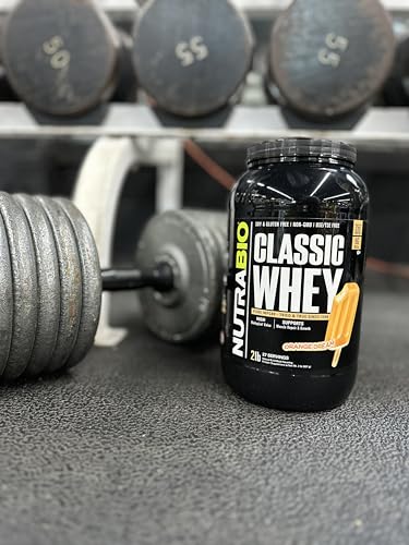 NutraBio Classic Whey Protein Powder- 25G of Protein Per Scoop - Full-Spectrum Amino
