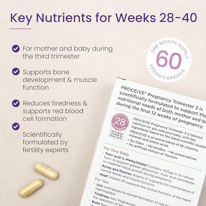 Proceive® Pregnancy Trimester 3 (28 Weeks) Pregnancy Vitamin & Mineral Supplements