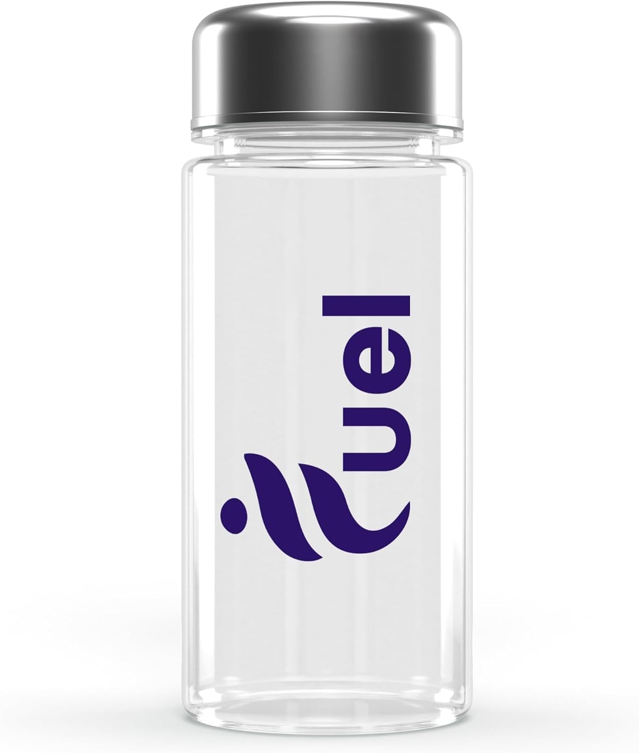 Fuel Protein Shaker Bottle with Metal Lid, Sports Water Bottle, Leak Proof Plastic Water Bottles BPA Free, Reusable, Dishwasher Safe, Perfect for Travel, School, Outdoors, Gym and Fitness Sports