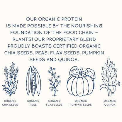 KOS Plant Based Protein Powder, Blueberry Muffin - Organic Pea Protein Superfood