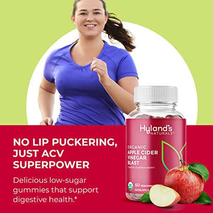 Hyland's Naturals Organic Apple Cider Vinegar Blast Gummies, Digestive Health Suppor