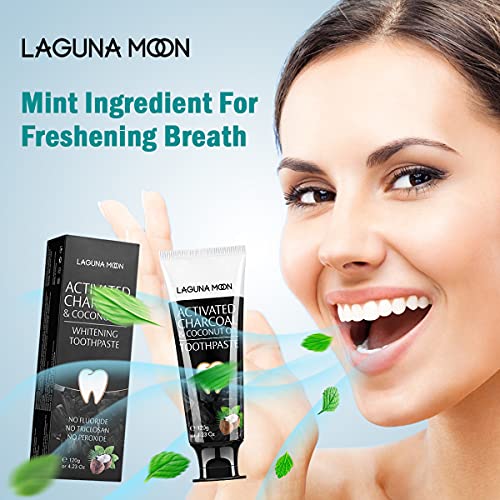 Whitening Charcoal Toothpaste for Sensitive Teeth, Enamel Repair and Cavity Protection