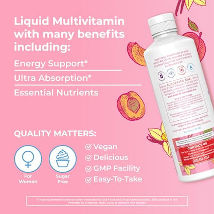 MaryRuth Organics | USDA Organic Liquid Multivitamins for Women | Liposomal Womens
