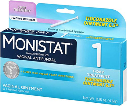 Monistat 1-Day Yeast Infection Treatment, Prefilled Applicator, 1 ea