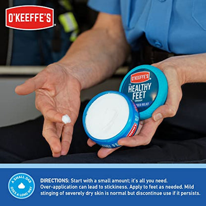O'Keeffe's for Healthy Feet Foot Cream, Guaranteed Relief for Extremely Dry, Cracked Feet