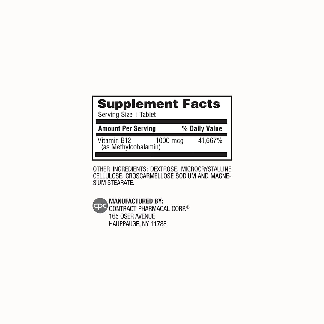 Vitamin B12 1000mcg Energy Support 200 Tablets