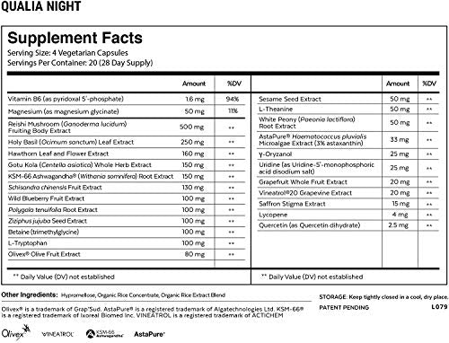 Qualia Night Sleep Aid | Non-Habit Forming | Science-Backed Supplement for Deep Refresh
