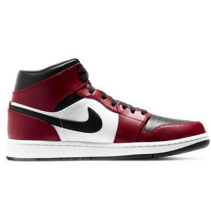 Nike Mens Air Jordan 1 Mid "Chicago Black Toe" Basketball Sneakers (11.5)
