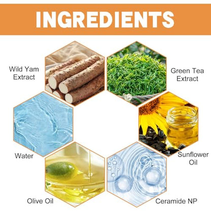 Mzluyin Wild Yam Cream,Annas Wild Yam Cream Organic Wild Yam Root Cream