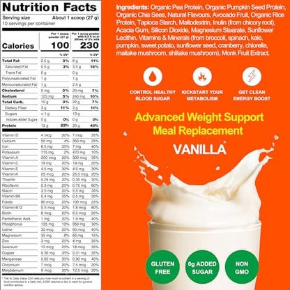 Metavo Advanced Weight Support Meal Replacement Vanilla