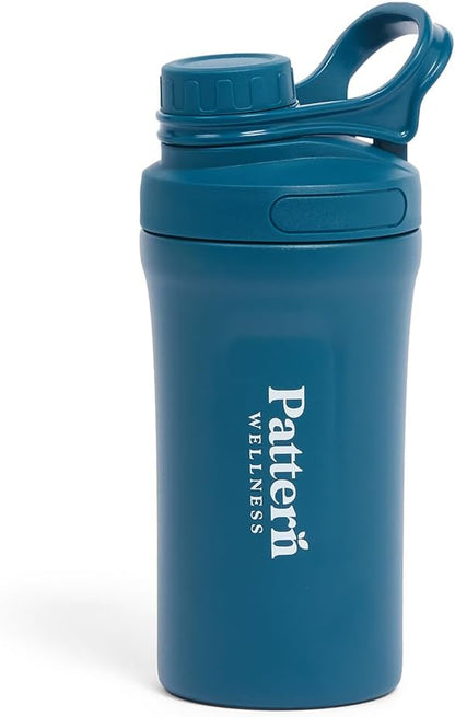 Pattern Wellness Insulated Water Bottle – 20 fl oz, Double-Wall Vacuum Sealed, Keeps Drinks Cold 24 Hrs/Hot 12 Hrs, Leak-Proof, BPA-Free, Sweat-Proof, Durable & Travel-Friendly