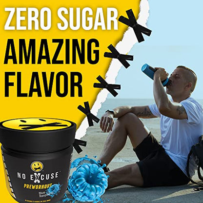 No Excuse Pre Workout Powder l Pre-Workout Supplements l Best Pre Workout
