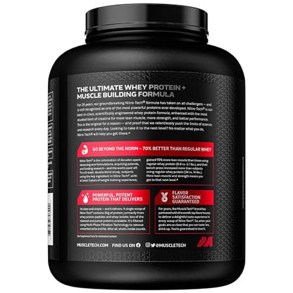 MuscleTech Whey Protein Powder | MuscleTech Nitro-Tech | Isolate & Peptides