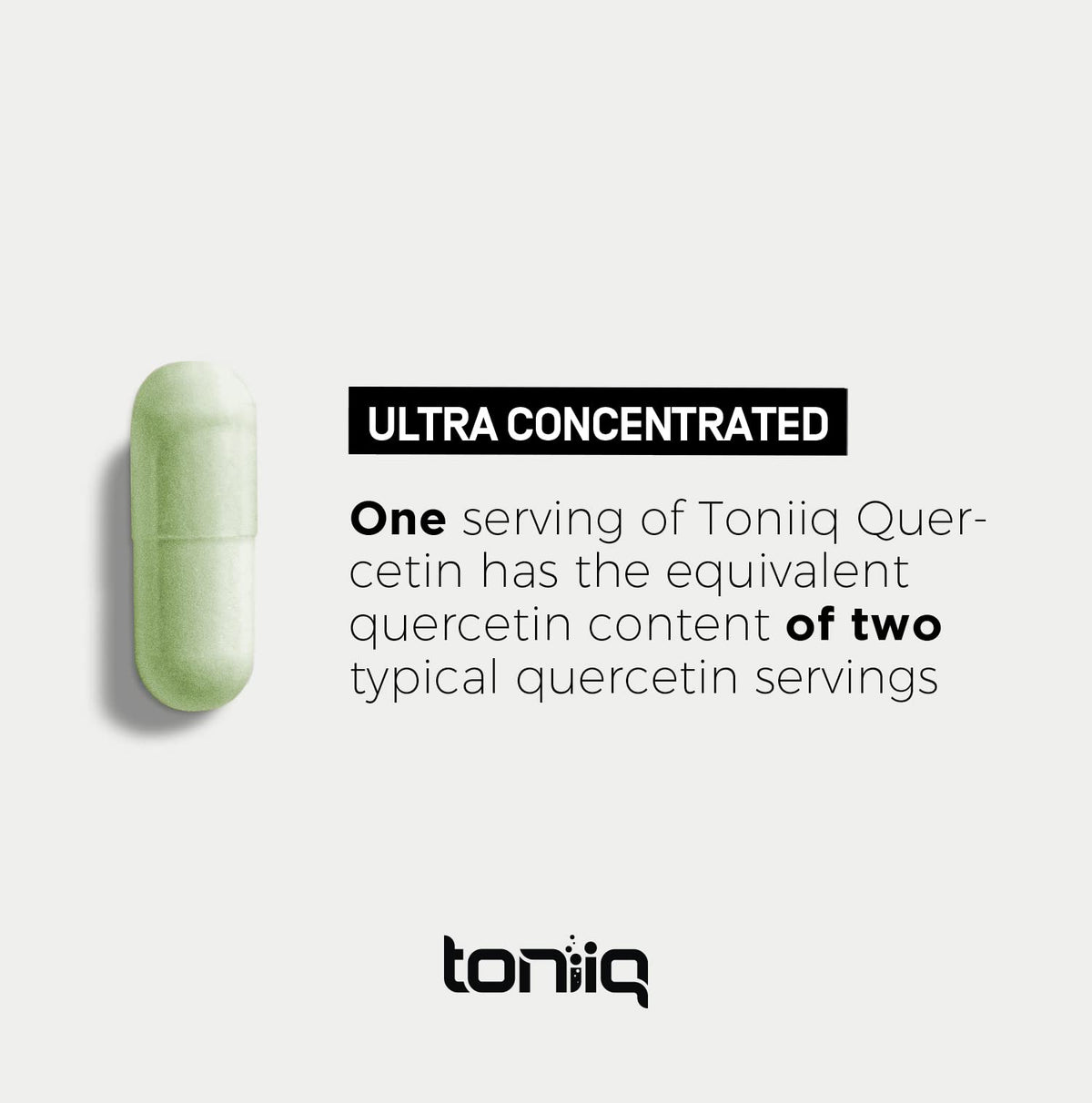 Toniiq Ultra High Purity Quercetin Capsules - 95%+ Highly Purified and Bioavailable
