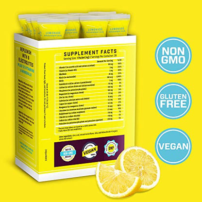 KEY NUTRIENTS Multivitamin Electrolytes Powder Packets - Refreshing Lemonade 40 pack