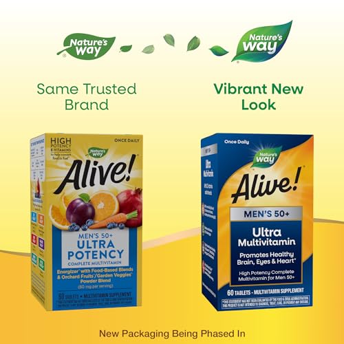 Nature's Way Alive! Men’s 50+ Daily Ultra Potency Complete Multivitamin