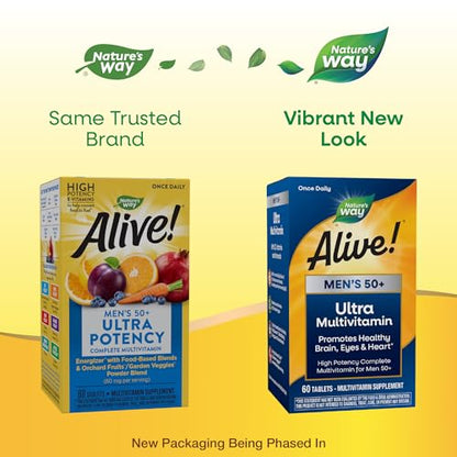 Nature's Way Alive! Men’s 50+ Daily Ultra Potency Complete Multivitamin