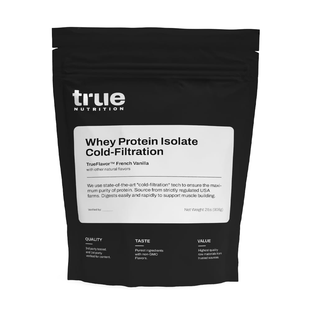 True Nutrition Whey Protein Isolate, French Vanilla, 1lb