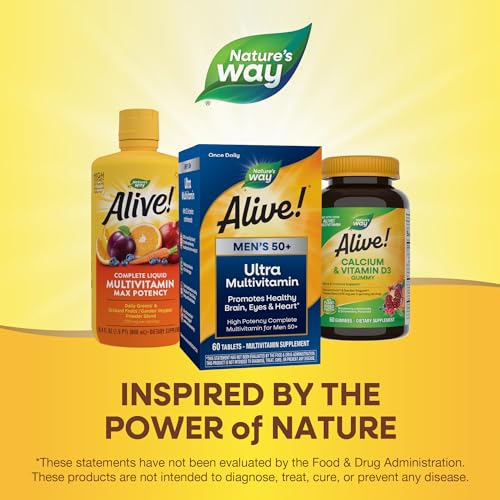 Nature's Way Alive! Men’s 50+ Daily Ultra Potency Complete Multivitamin