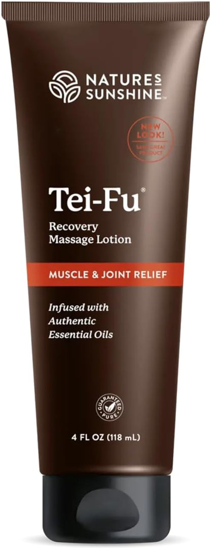 Nature's Sunshine Tei-Fu Recovery Massage Lotion with Essential Oils