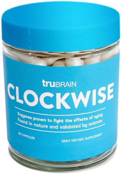 TruBrain Clockwise | Nicotinamide | NAD Booster | Increases Energy & Promotes Anti Aging | Cell Immunity
