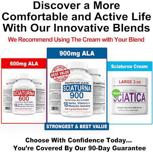 Sciatica Supplement with 600 mg Alpha Lipoic Acid - Sciatic Nerve Support