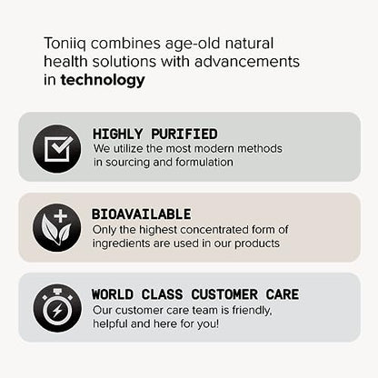 Toniiq 200 Billion CFU Probiotic Supplement 30 Verified Third-Party Tested Strains