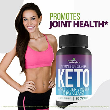 3X Keto Apple Cider Vinegar 90 Day Cleanse - Promote Health & Wellness - Flush Waste