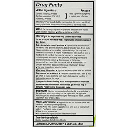 YeastGard Advanced Suppositories, 10-Count Boxes (Pack of 3)