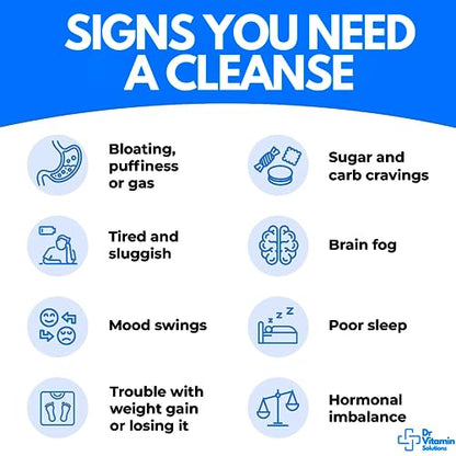 Professional Detox Cleanse for Weight Loss and Belly Fat, 15 Day Colon Cleanse, Body Detox