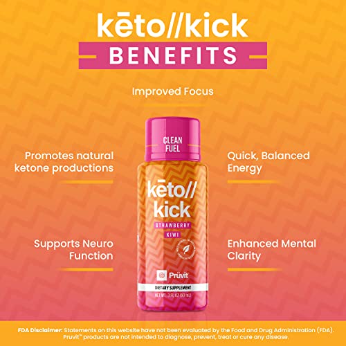 Pruvit Keto Kick Strawberry Kiwi Exogenous Ketones Exalt The Benefits of Natural Slim