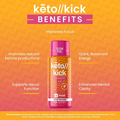 Pruvit Keto Kick Strawberry Kiwi Exogenous Ketones Exalt The Benefits of Natural Slim