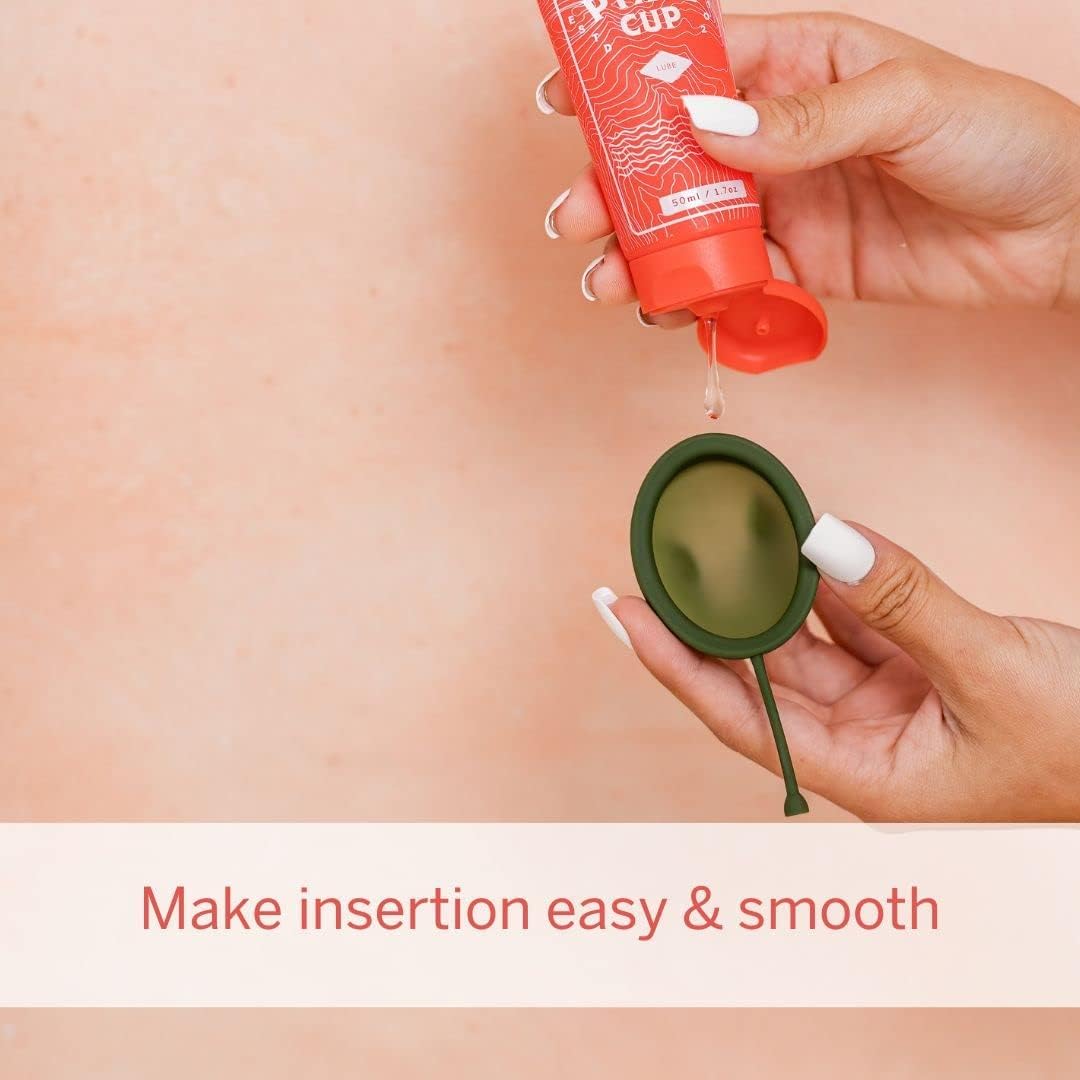 Pixie Menstrual Cup Lube - Make it Easy to Insert Your Period Cups - All Natural Water Based Lubricant